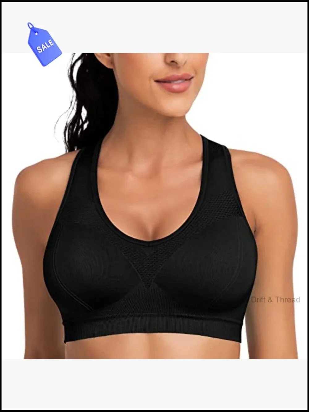 Racerback Sports Bra 4-Pack High Impact Workout Yoga Tank Top with Removable